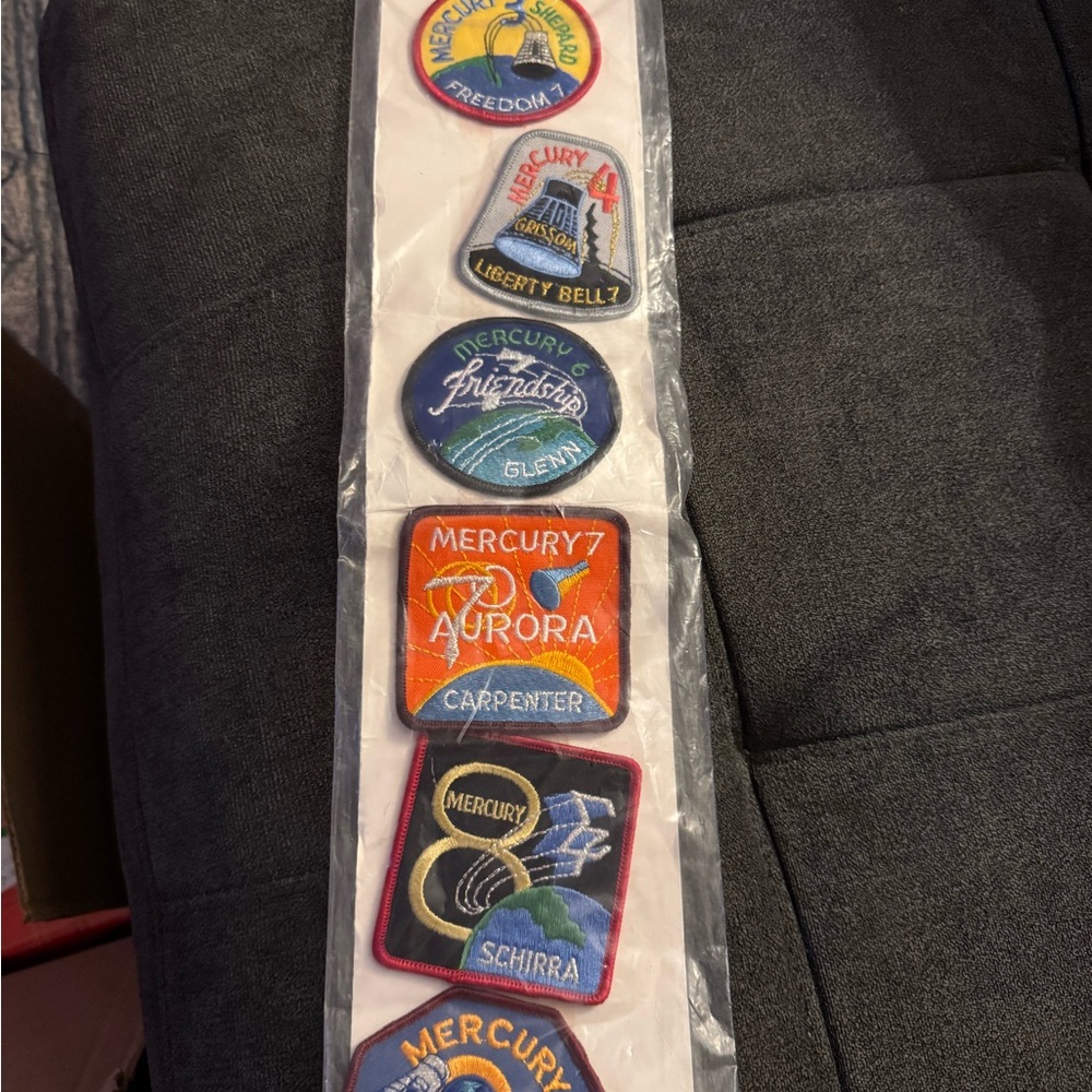 NASA Mercury Mission Patches Set